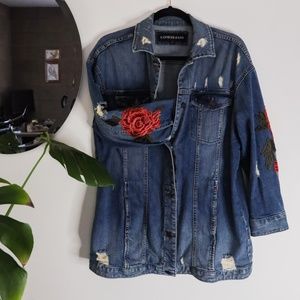 Express Rose Jean Jacket